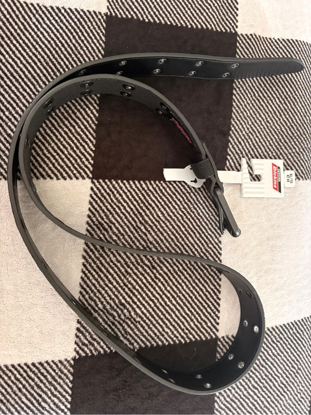 Dickies Black Leather Belt